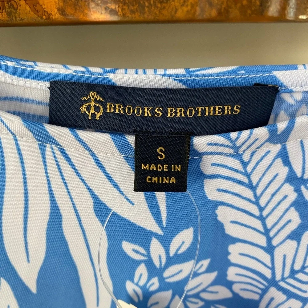 NWT Brooks Brothers beach tropical dress Small - Picture 8 of 8